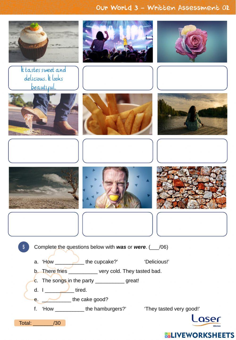 Our World 3 - Evaluation Exercises for Units 3 and 4