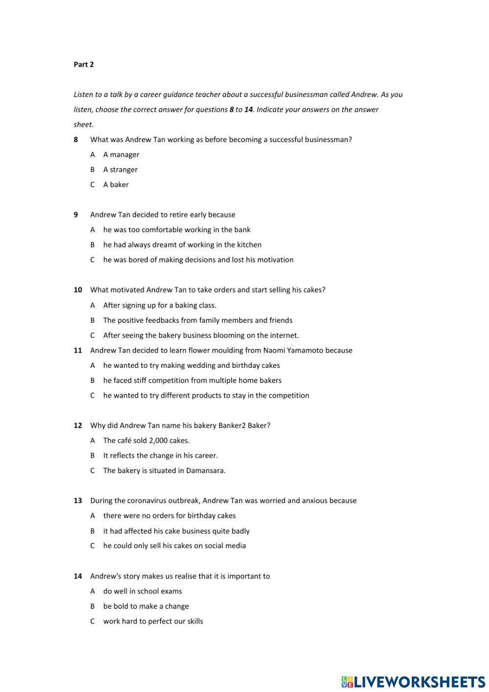 MUET-CEFR Listening Set 2