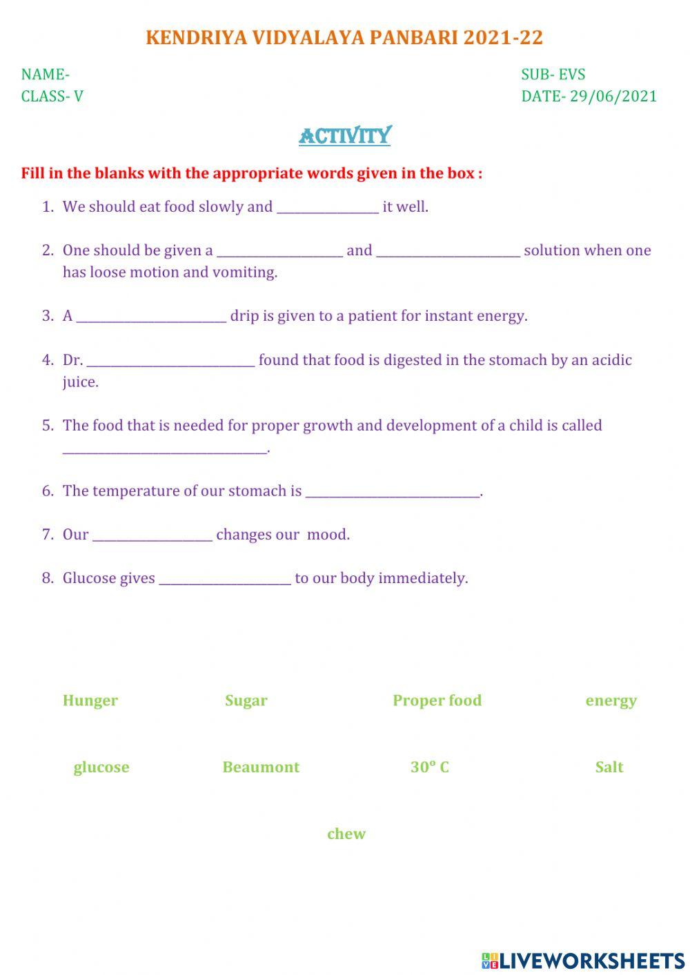 From Tasting To Digesting