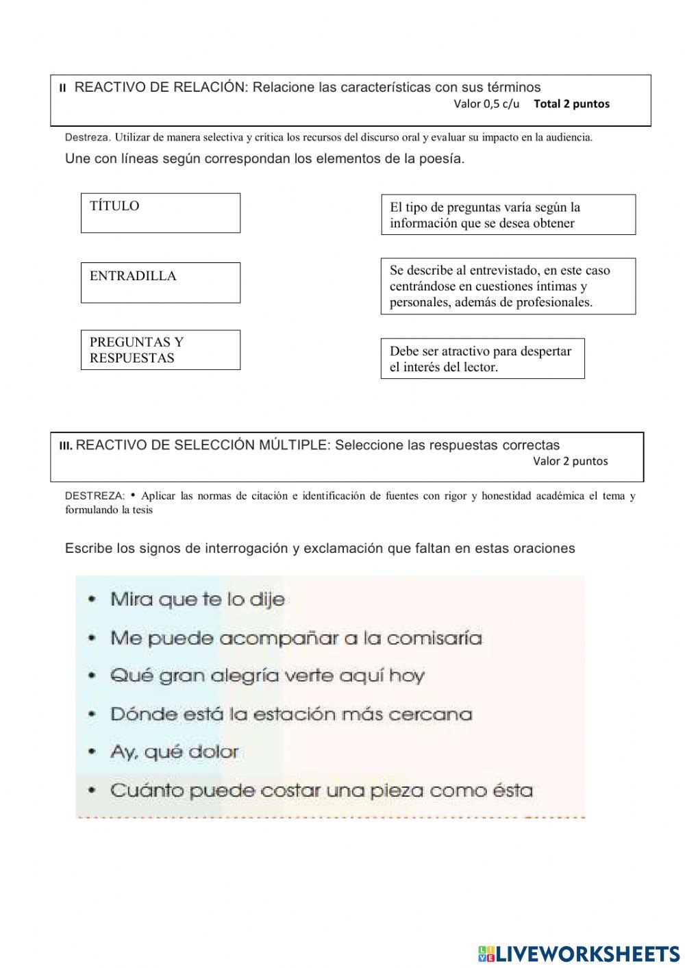 Taller segundo quimestre literatura 1ero bgu