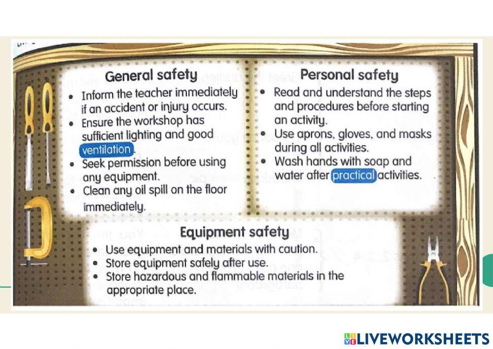 Reading comprehension safety