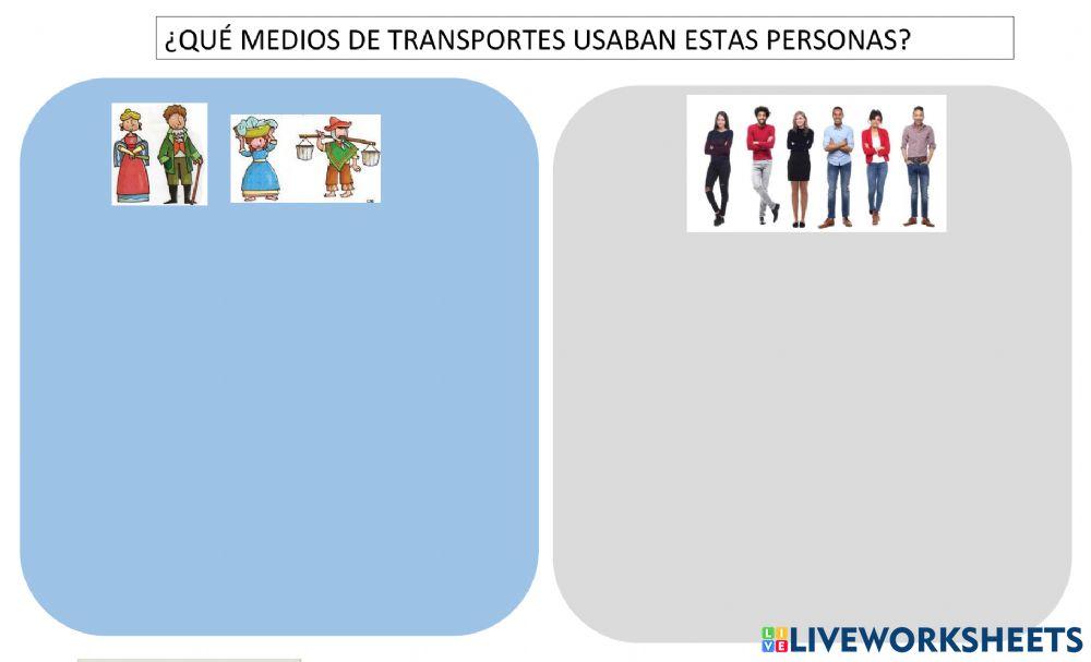 Medios de transportes de antes y ahora