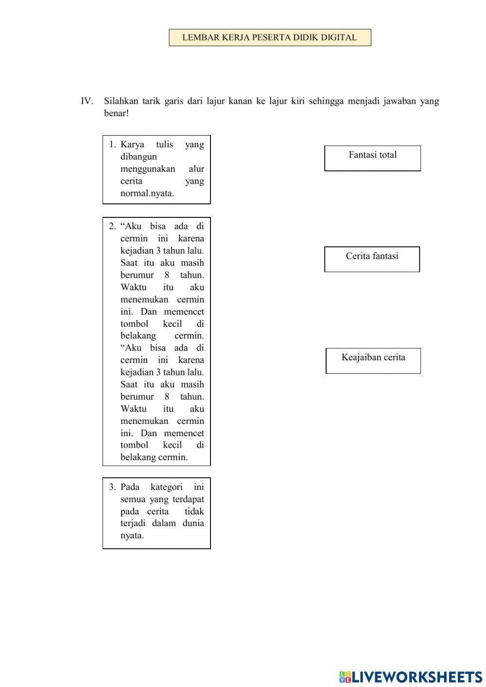 LKPD Teks Cerita Fantasi