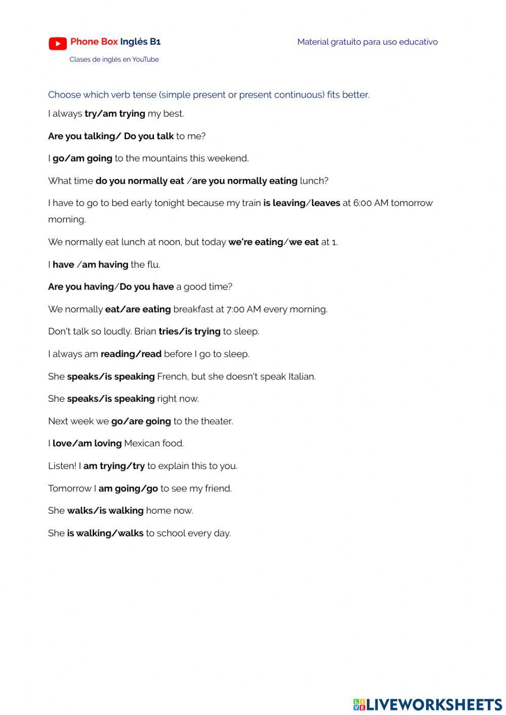 B1-Presente Simple y Continuo.ejercicio.3