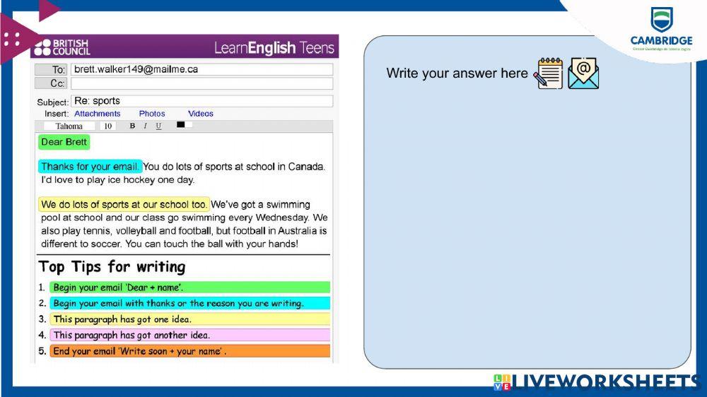 Pre3 Writing Mid Term 2021