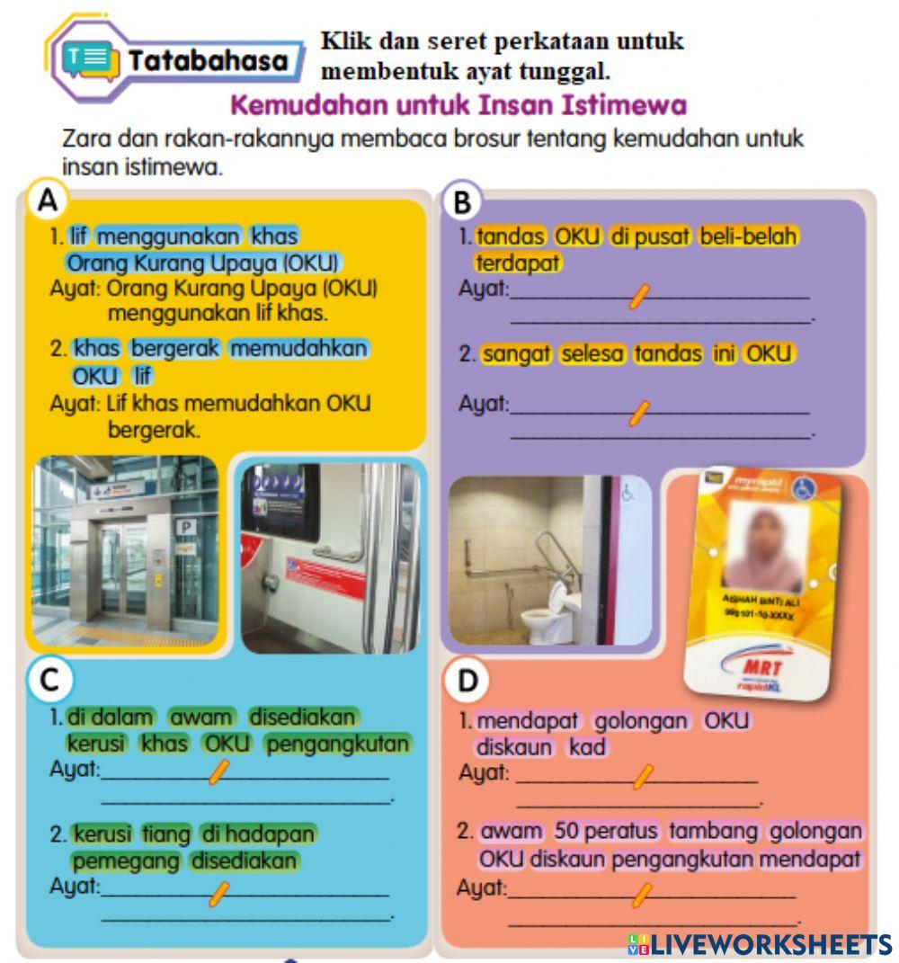 Unit 15: Kemudahan untuk Insan Istimewa