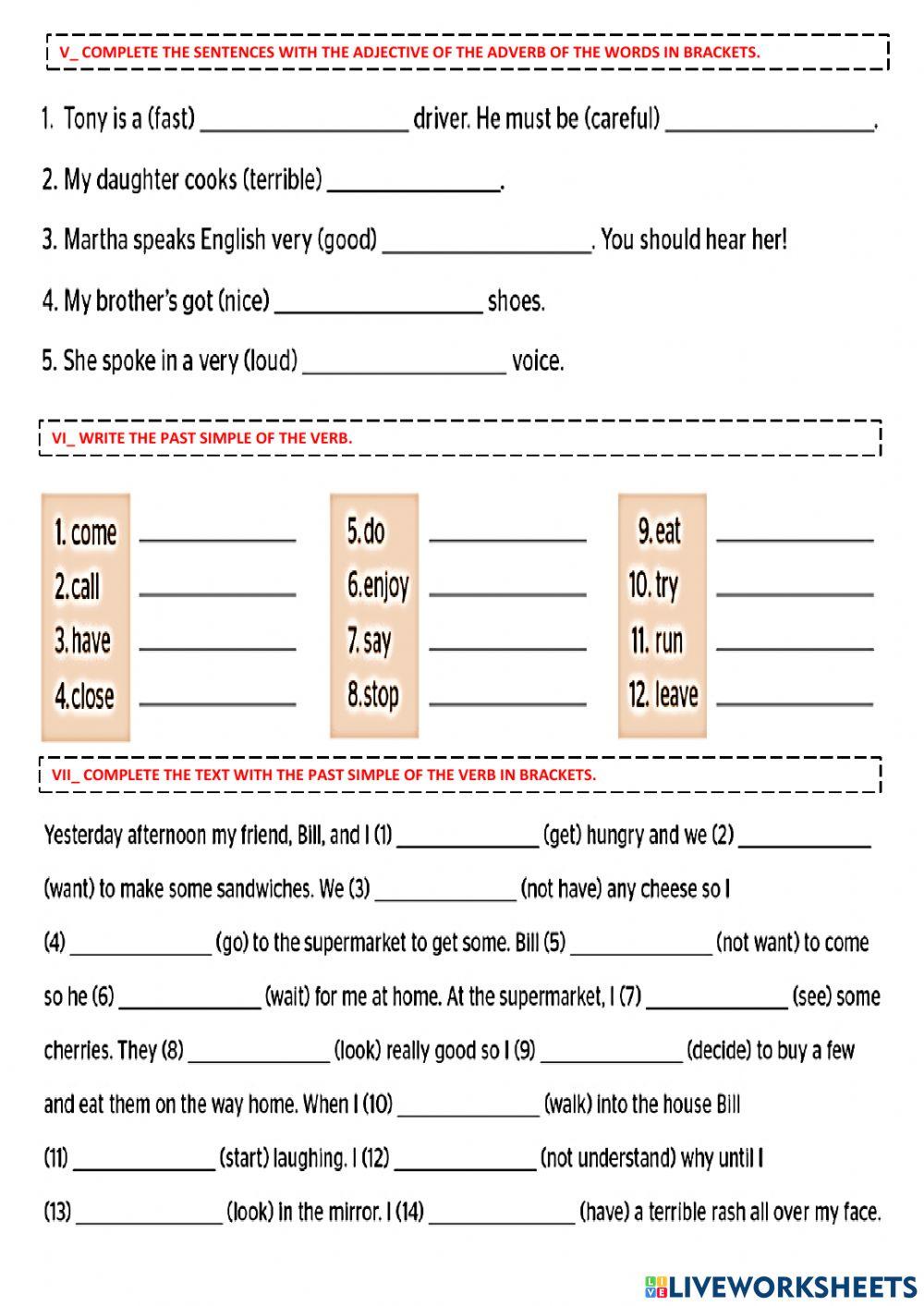 ELEMENTARY 5 - Mod5 - Grammar Exam