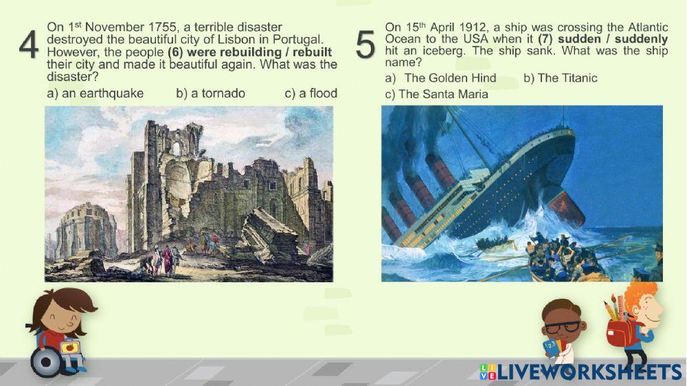 Past continuous and past simple