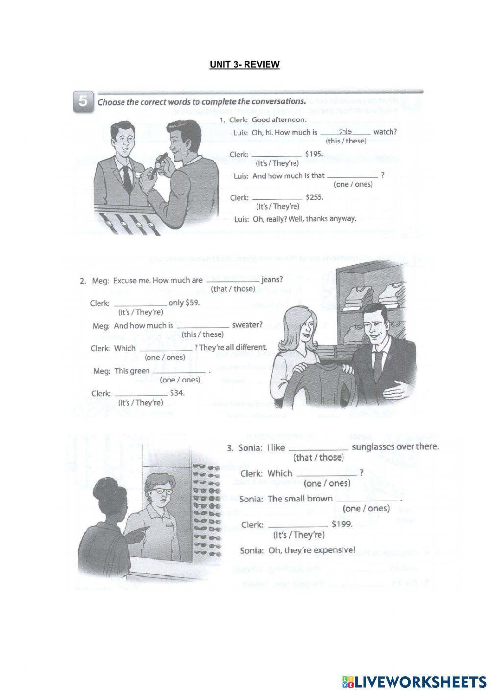 Unit 3-HOW MUCH ARE THESE?
