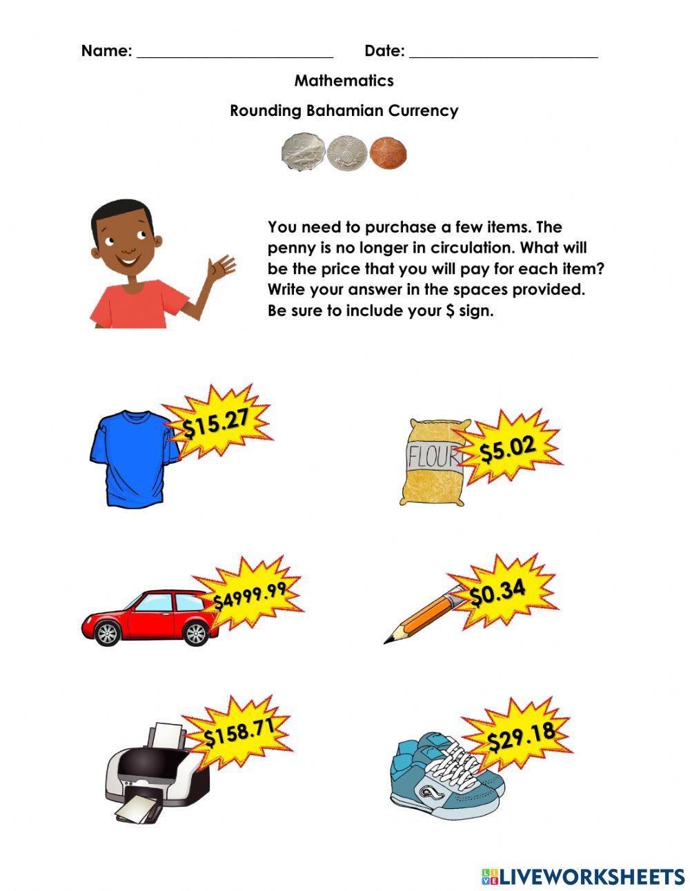 Rounding Bahamian Currency Rounding Bahamian Currency