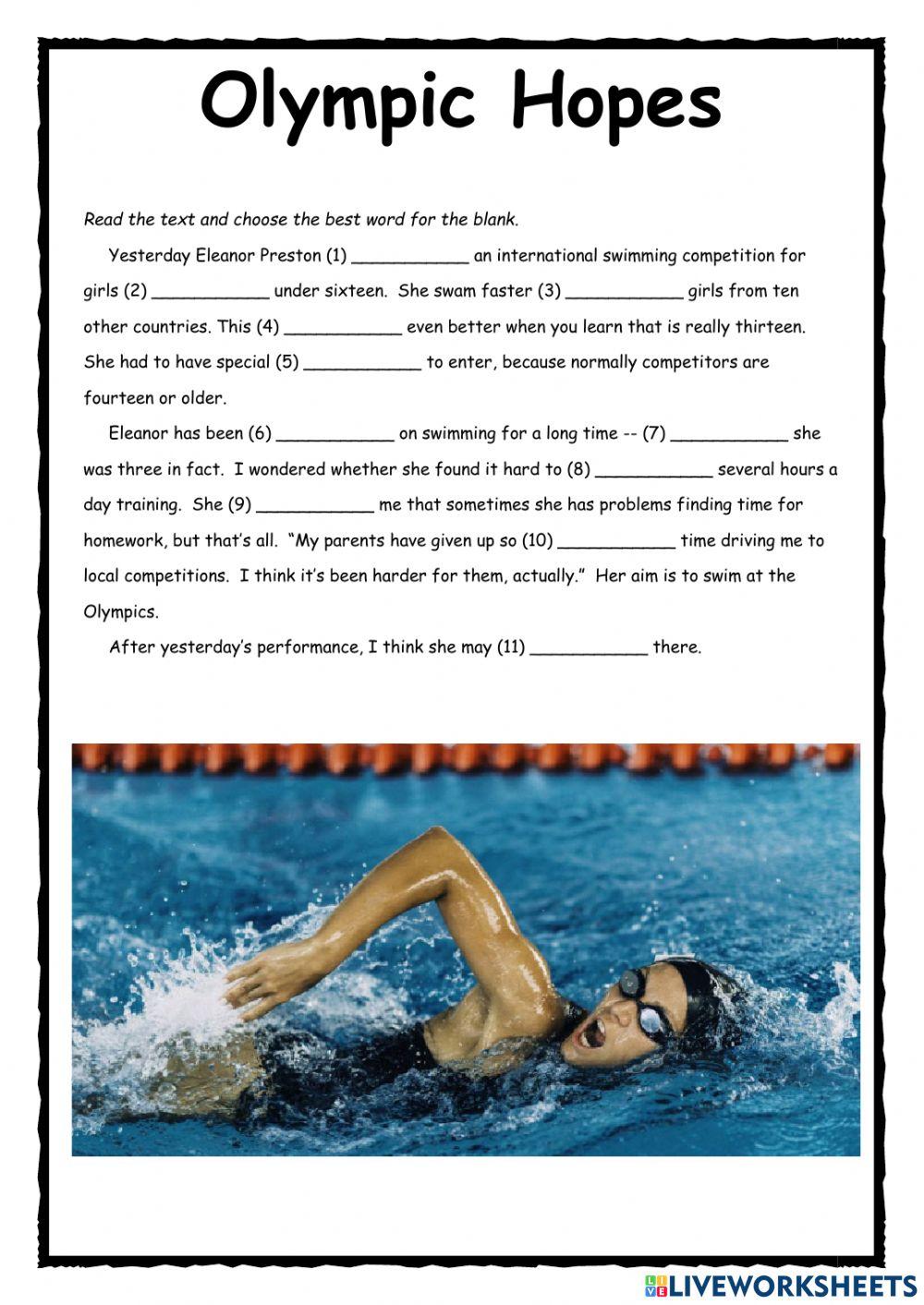 Olympic Hopes PET Reader