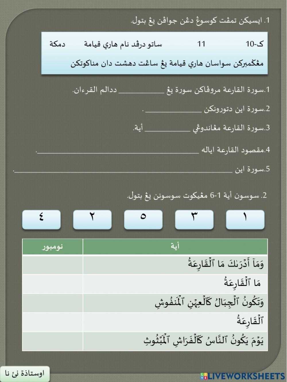 Bacaan Surah Al-Qariah Ayat 1-5