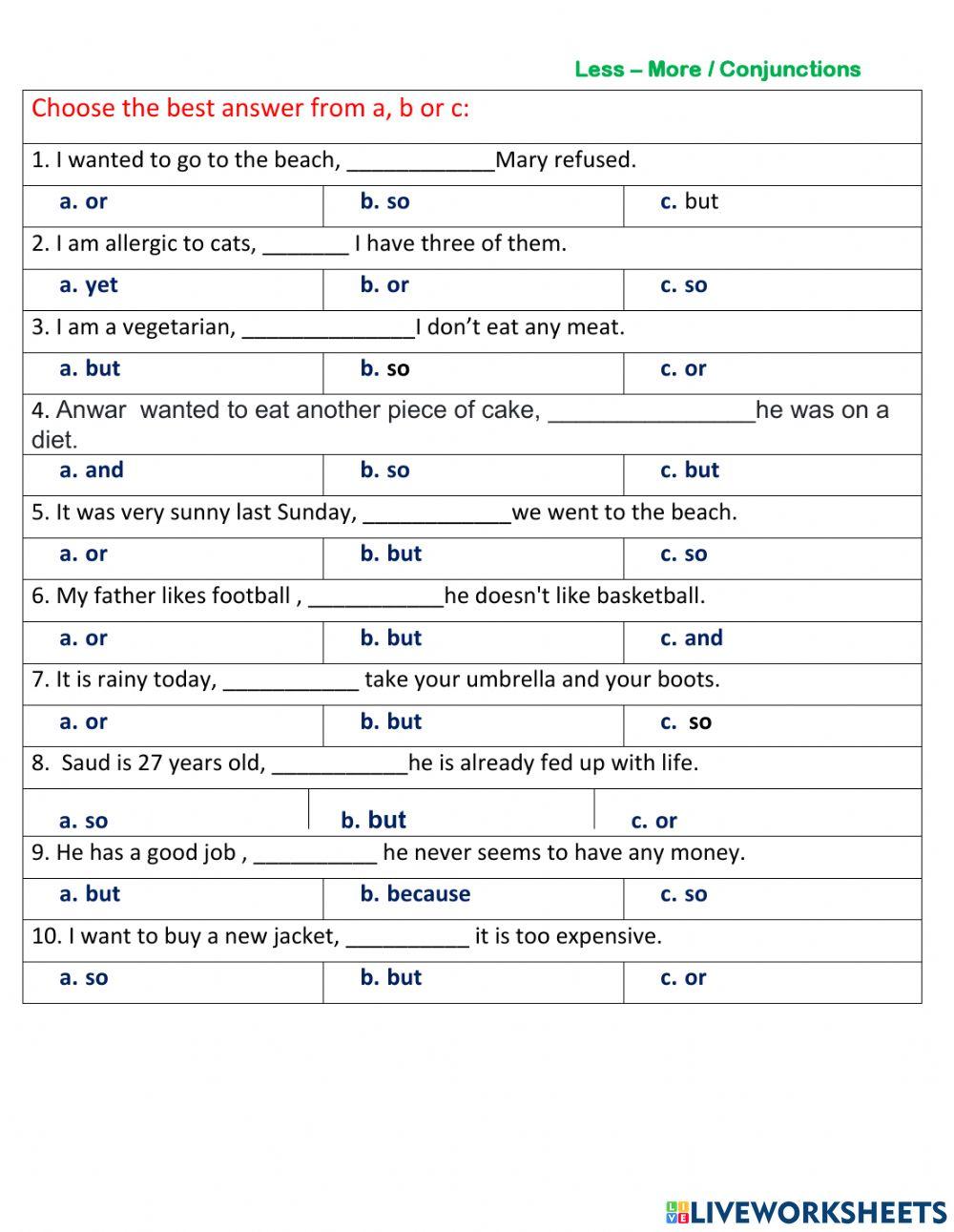 Less-more-conjunction