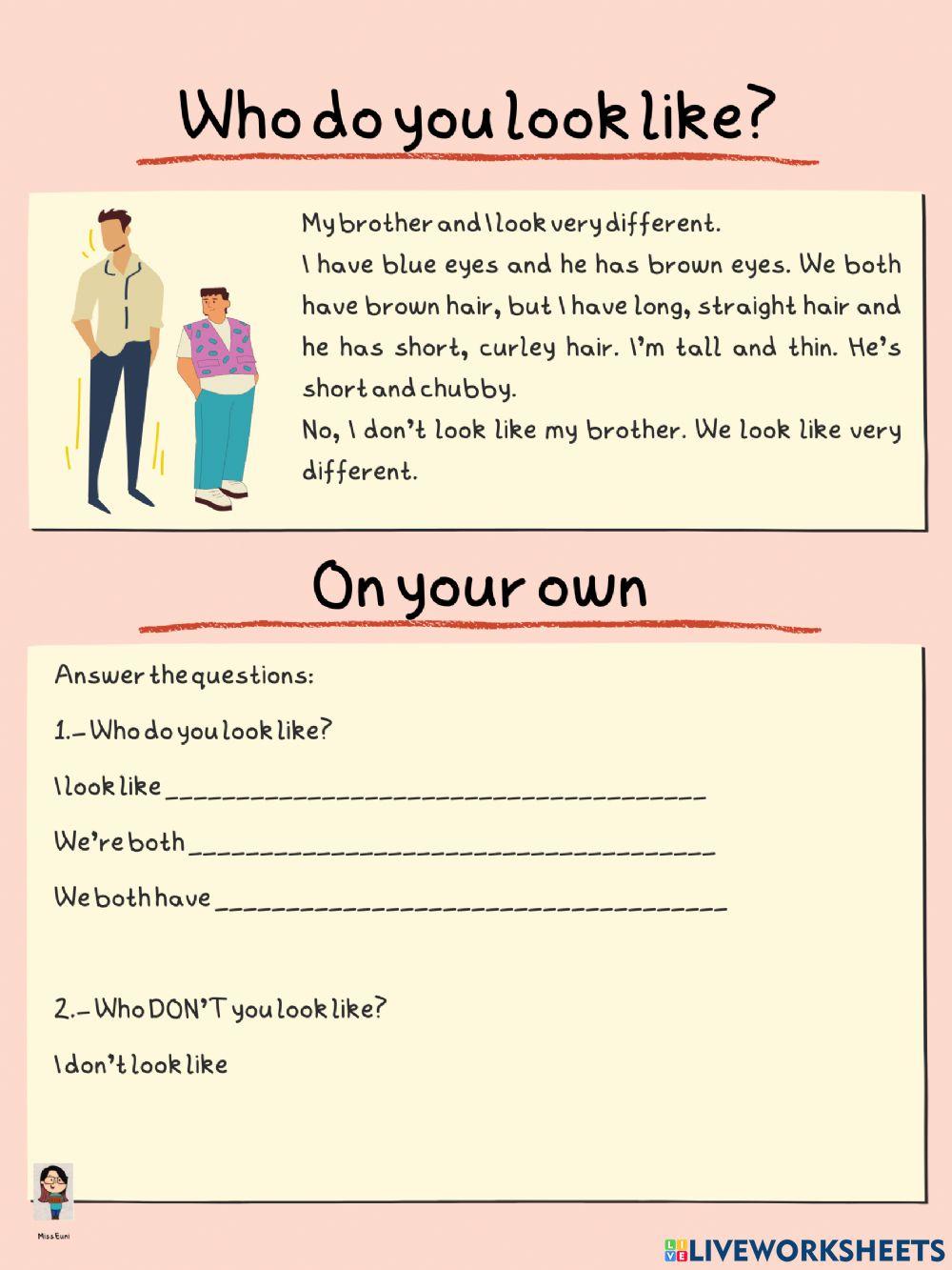 Who do you look like?