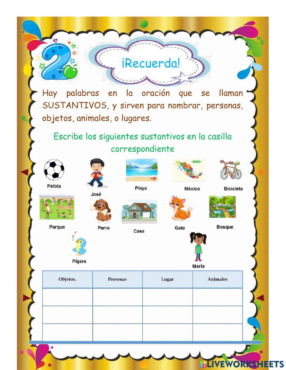 El sustantivo -y el verbo