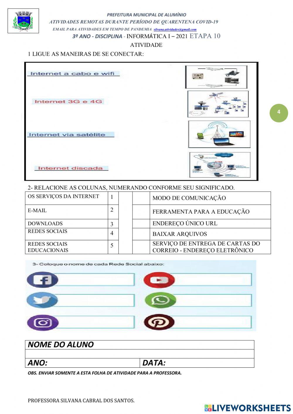 O avanço da internet