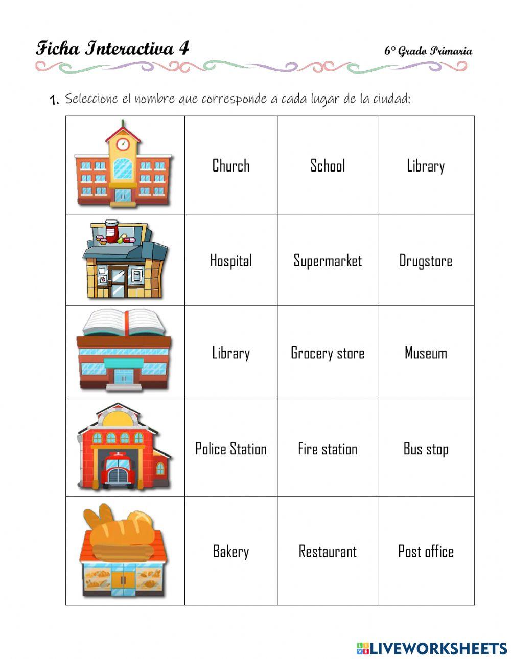 Review - city, prepositions, numbers, demonstrative adjectives - 2.10.6°