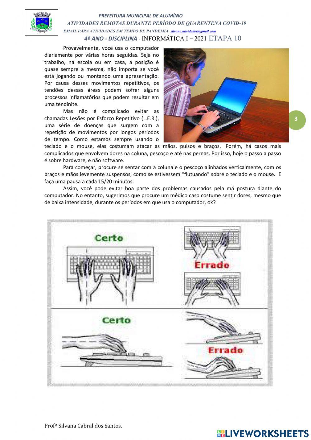 Cuidados com o mouse