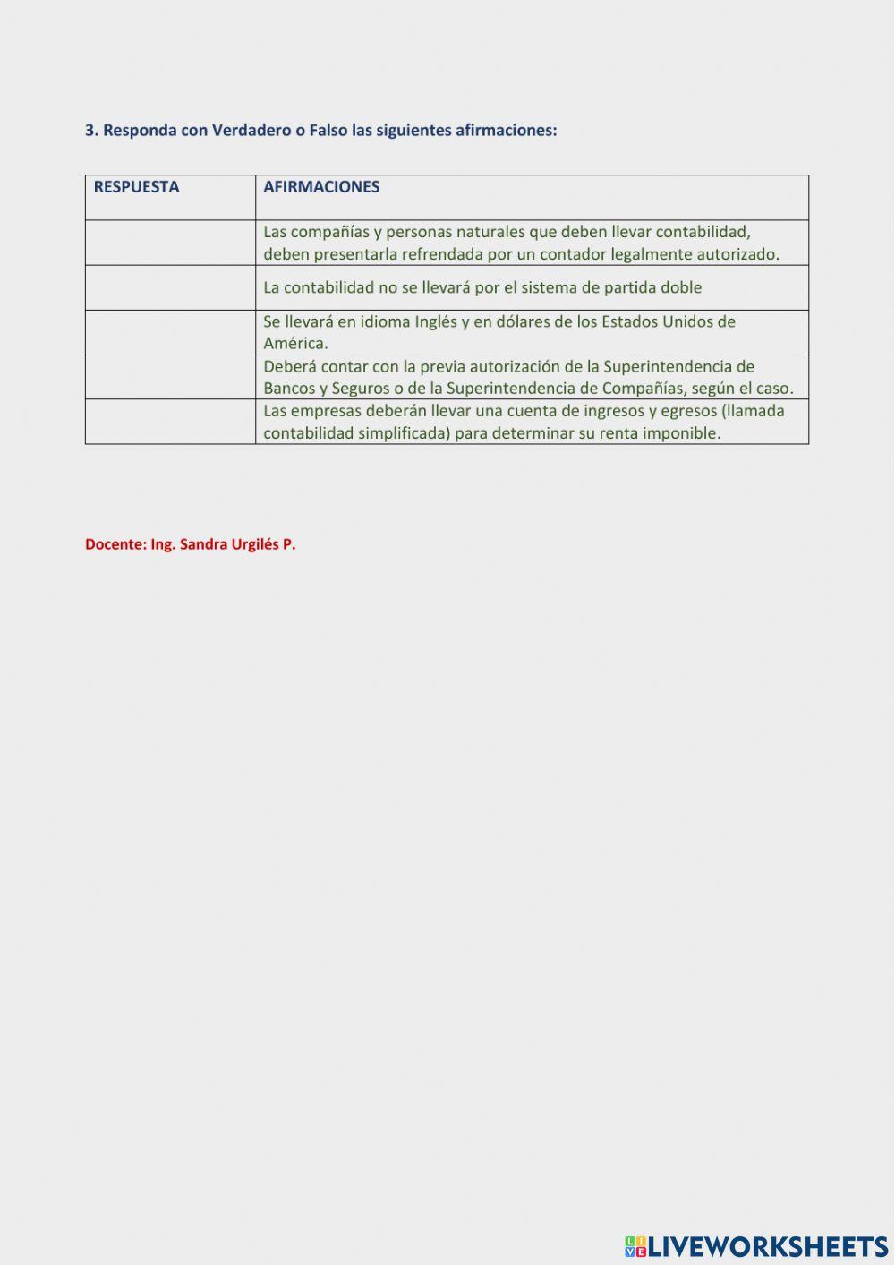 Obligacion de llevar contabilidad