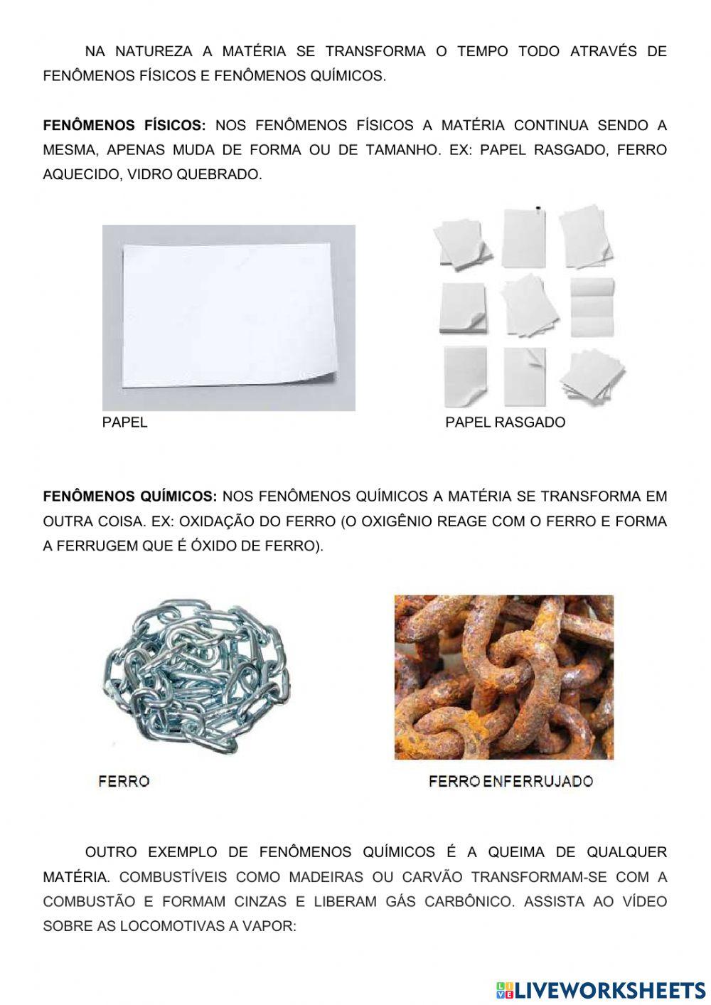 Transformações da Matéria