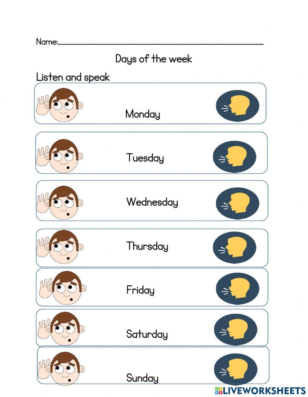 Days of the week