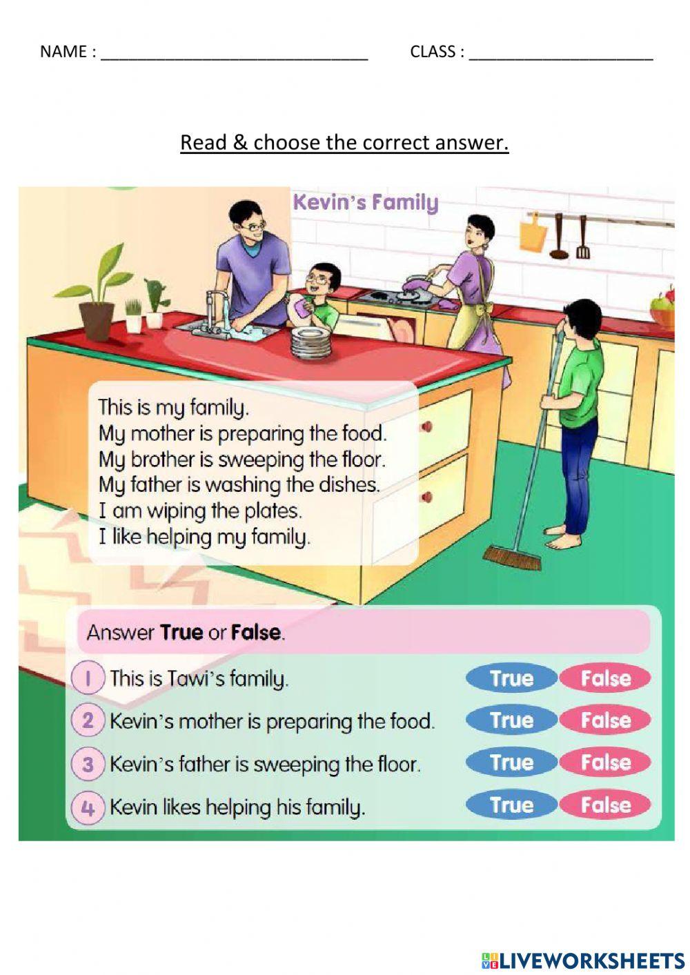 Year 4 - Kevin's Family