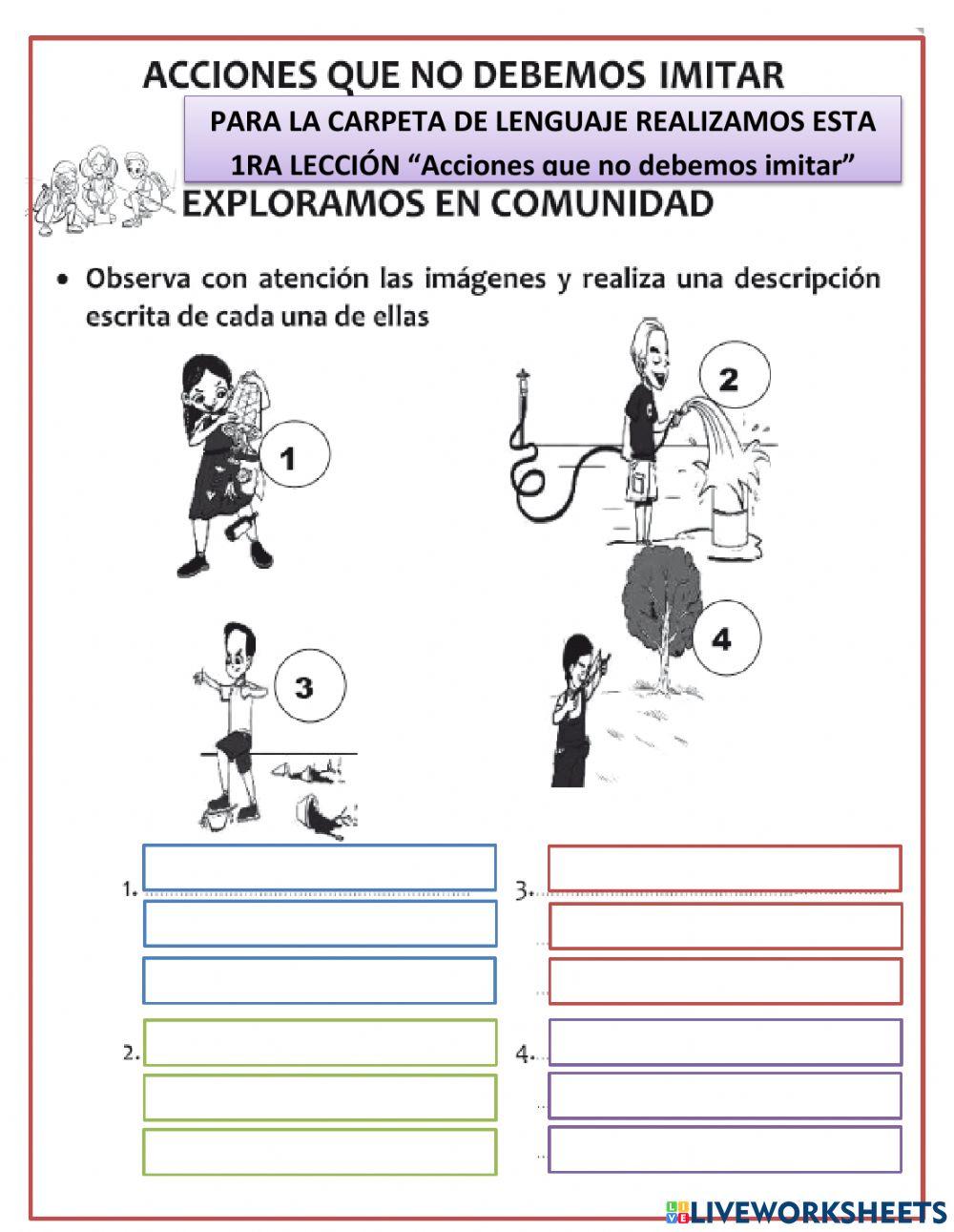 Acciones que no debemos imitar