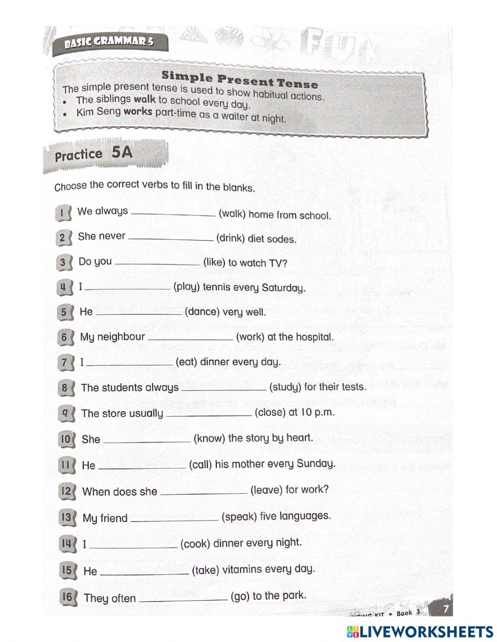 Subject Verb Agreement