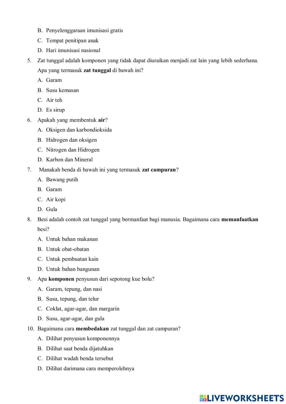 LKPD Evaluasi Kelas 5 Tema 9 Subtema 3 Pembelajaran 1