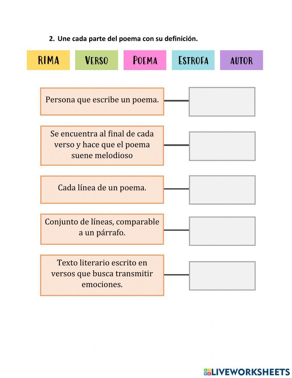 Evaluación Poesía Evaluación Poesía