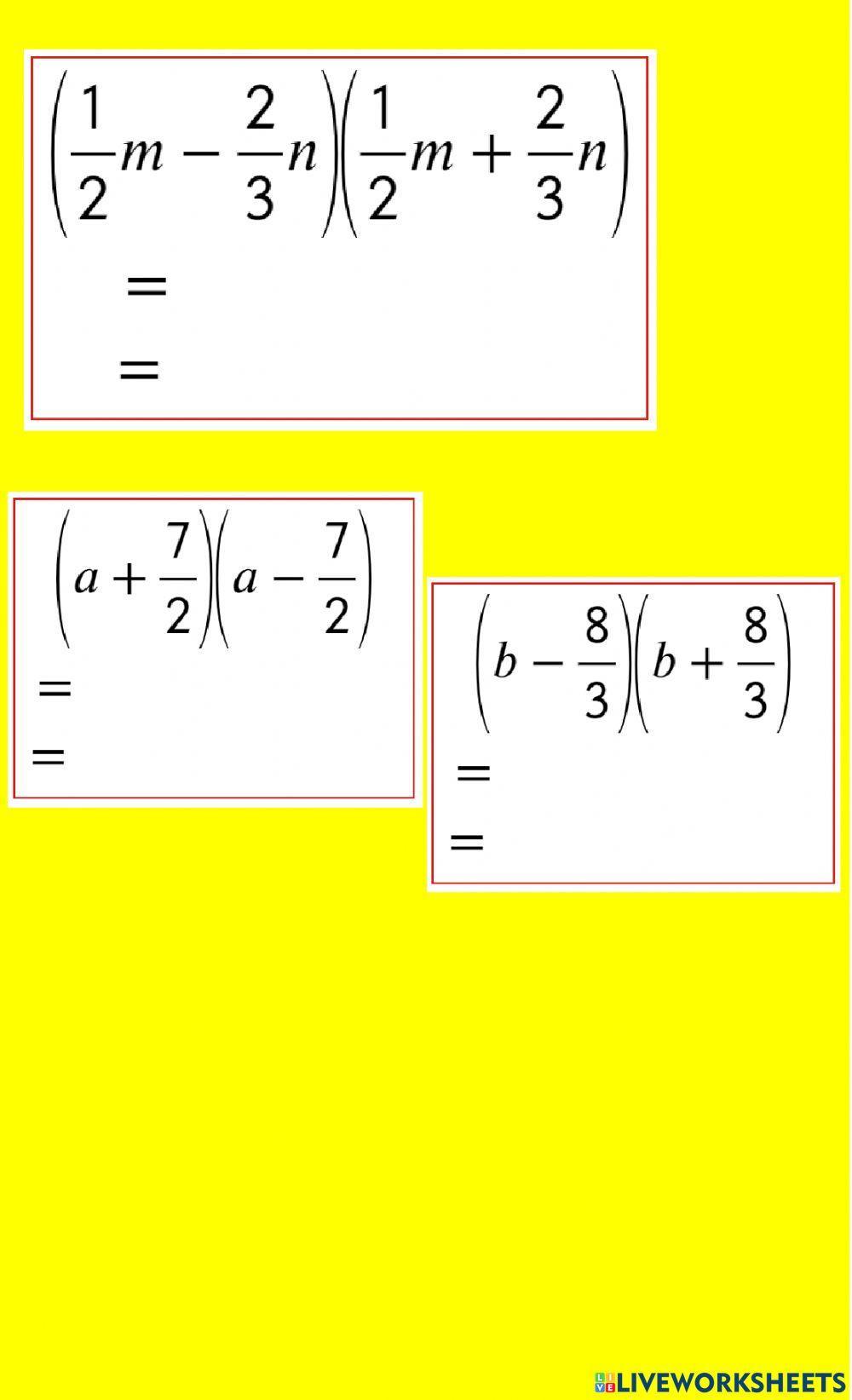 Suma por la diferencia