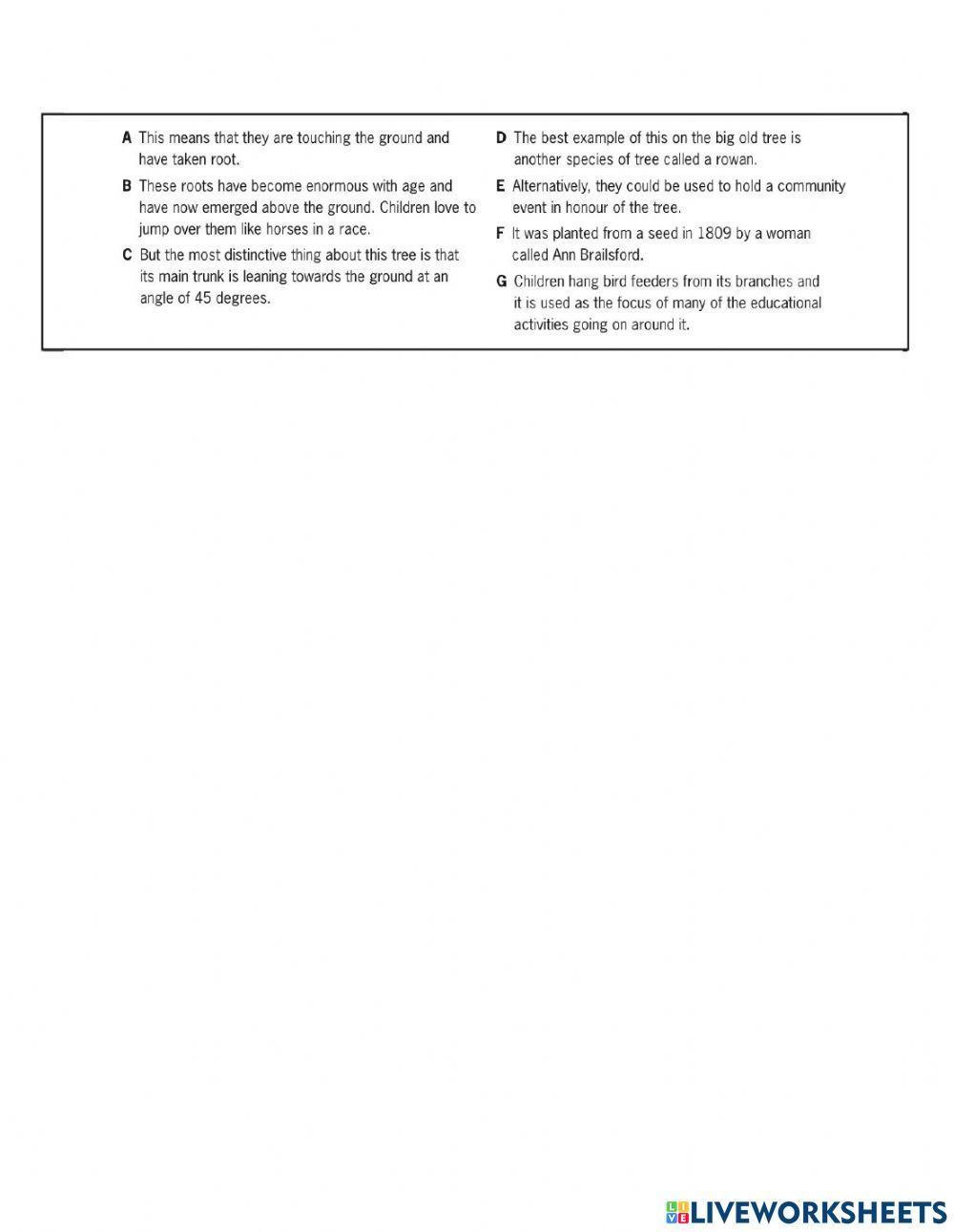 FCE Exam Reading - Use of English