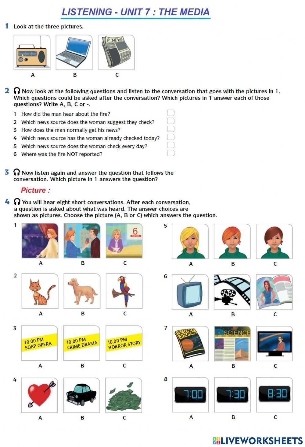 Listening Lesson F5-Unit 7