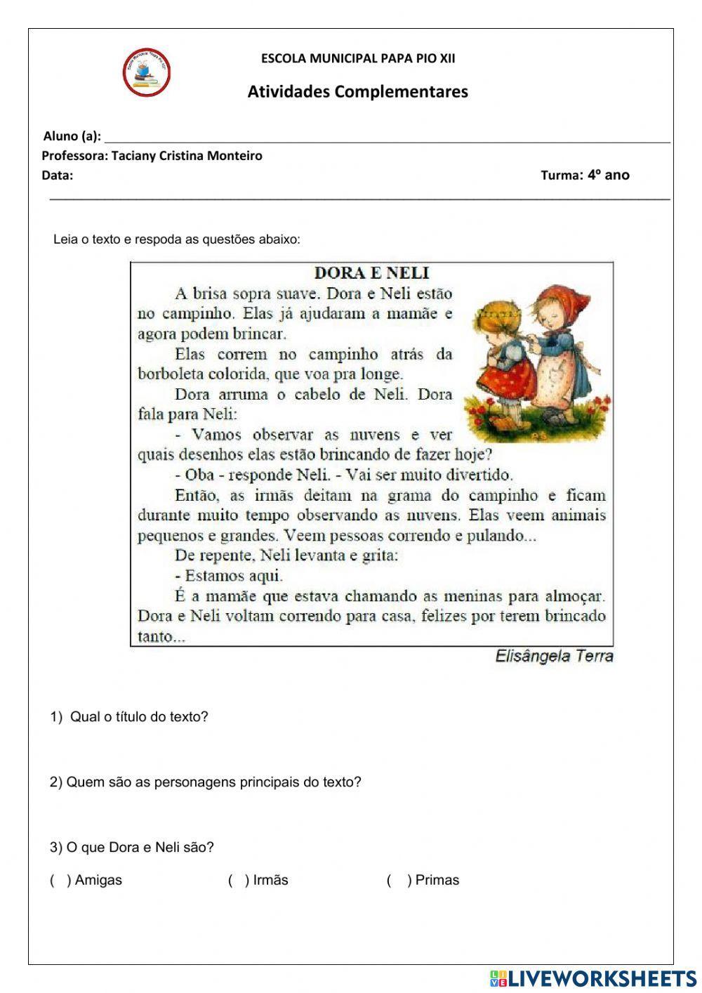 Interpretação de texto