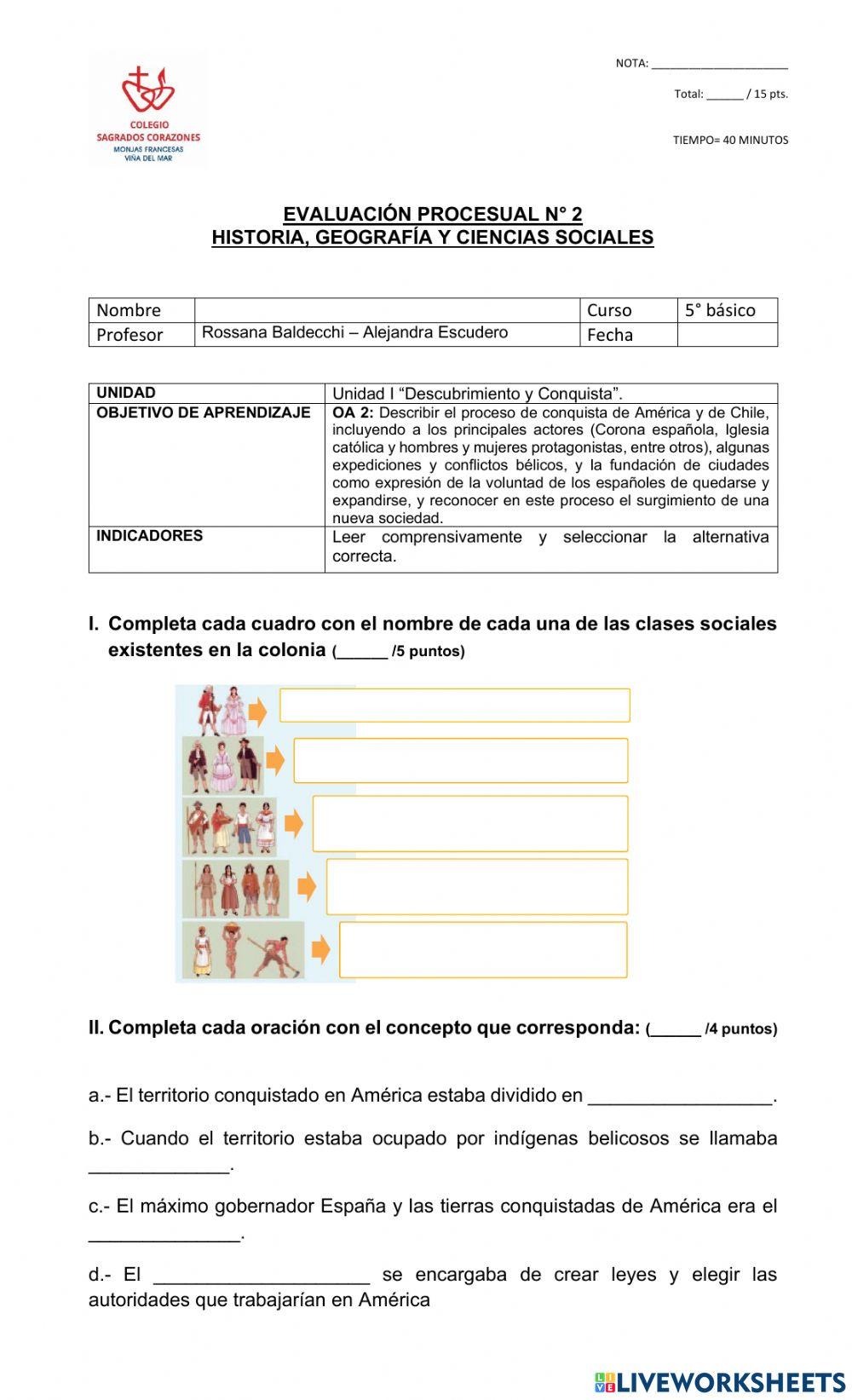 La colonia en América