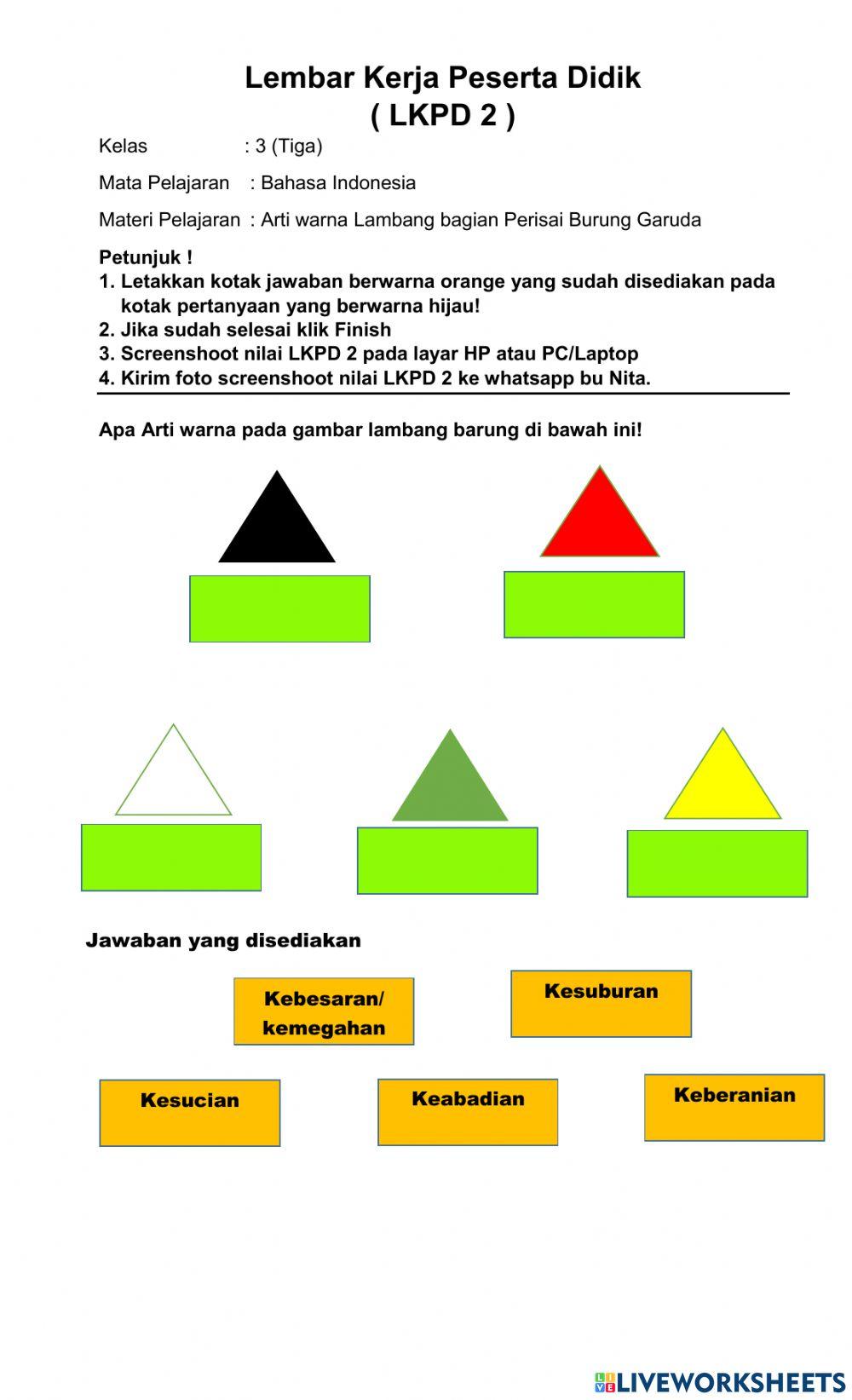 LKPD 2 Arti warna lambang burung garuda