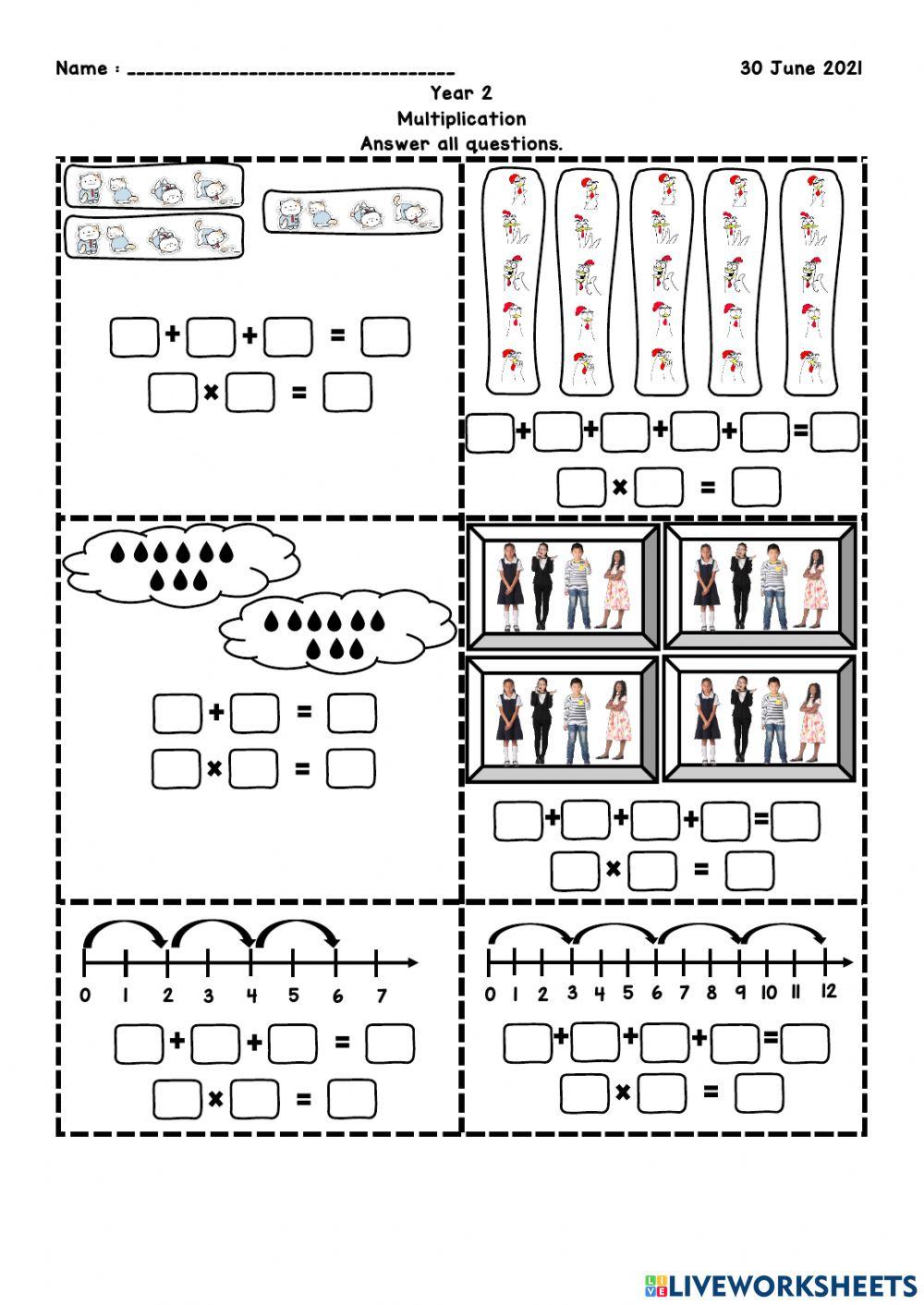 Multiplication Up To 1 000 -  Basic Multiplication