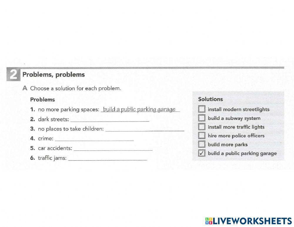 Compound nouns - City services