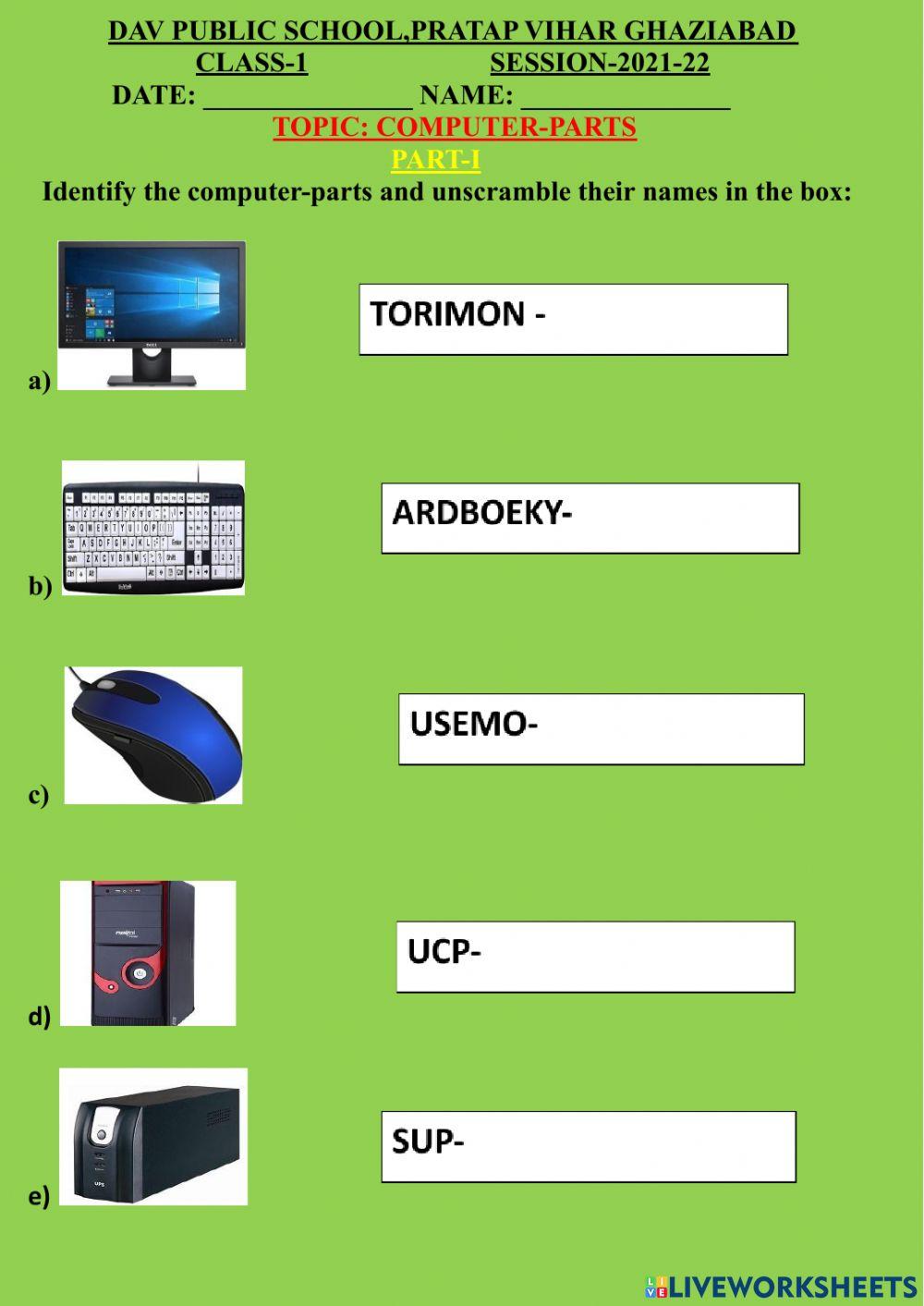 Unscramble-computer part-a