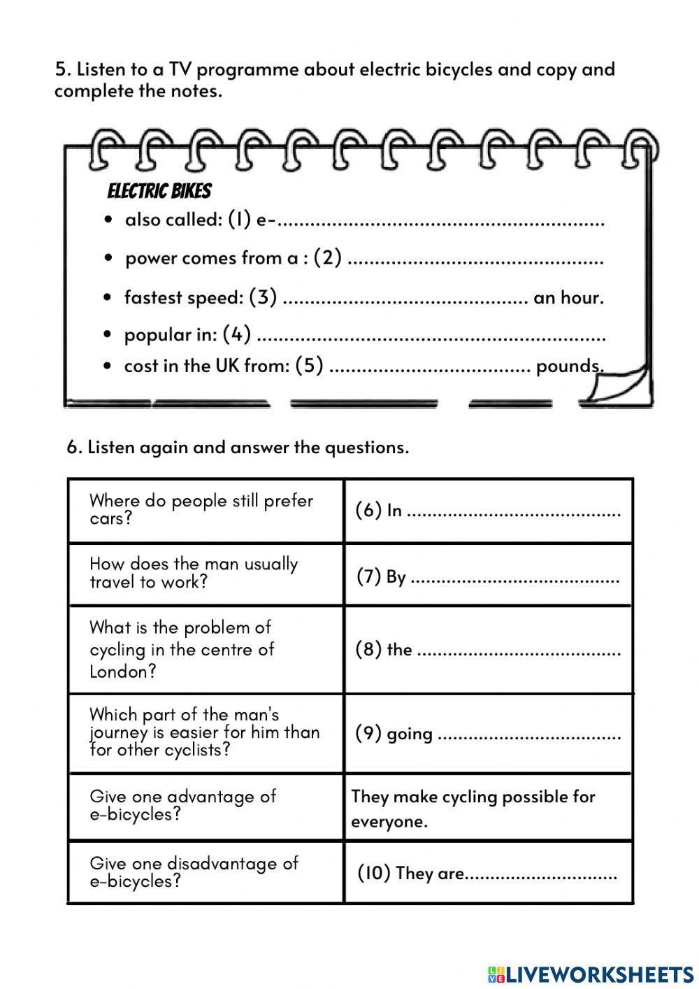 Around the world by bicycle (Pulse 2, page 77)