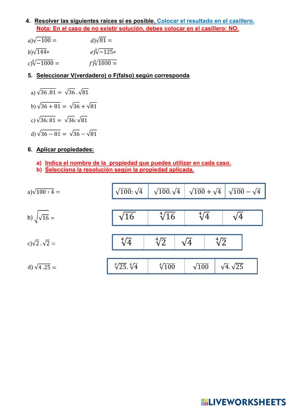 TP N°4 Potencias y Raíces en Z
