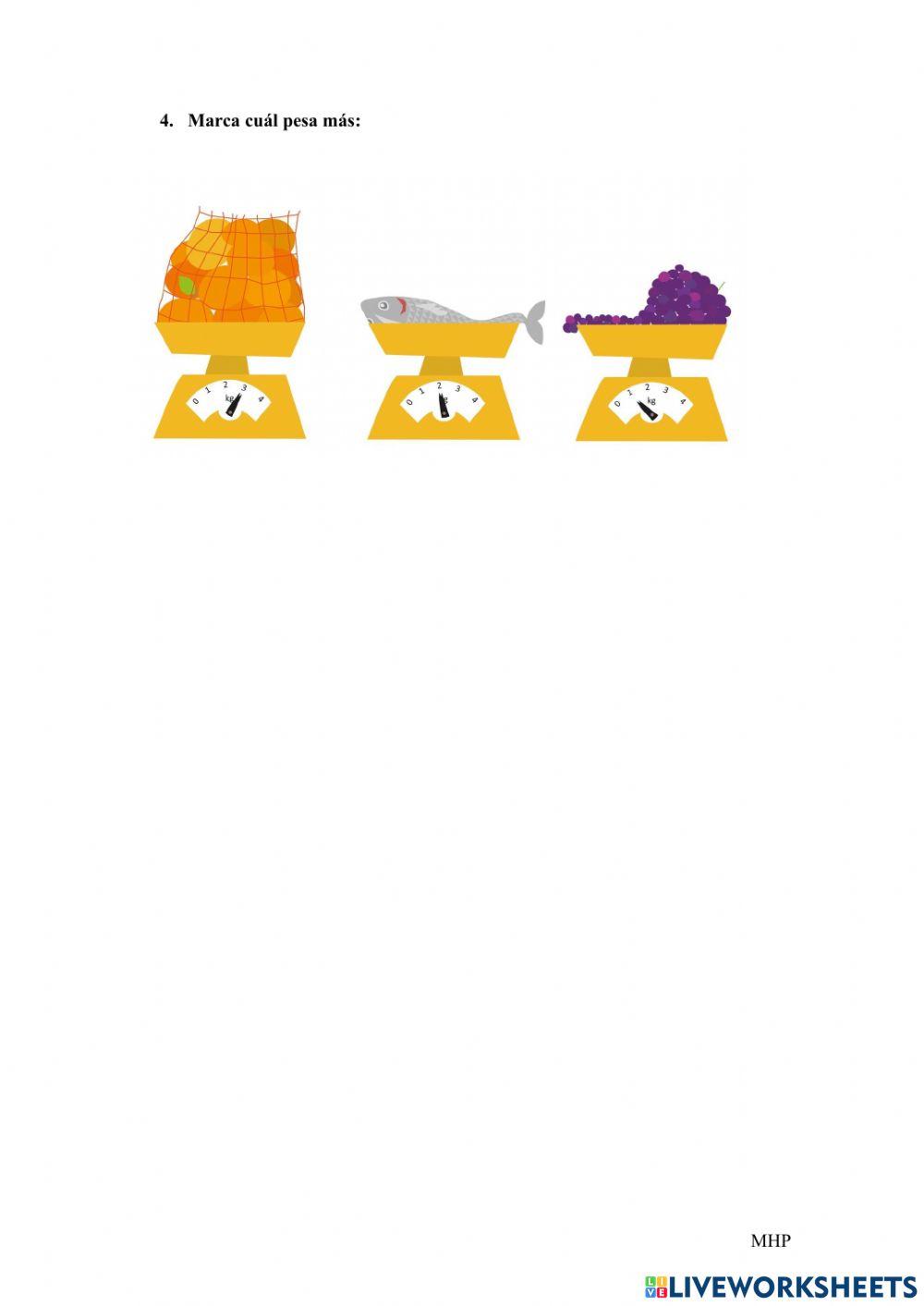 Ficha magnitudes. reloj, dinero