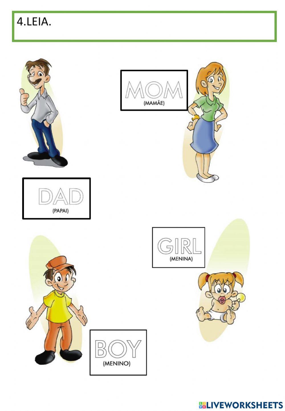 Atividade de inglês