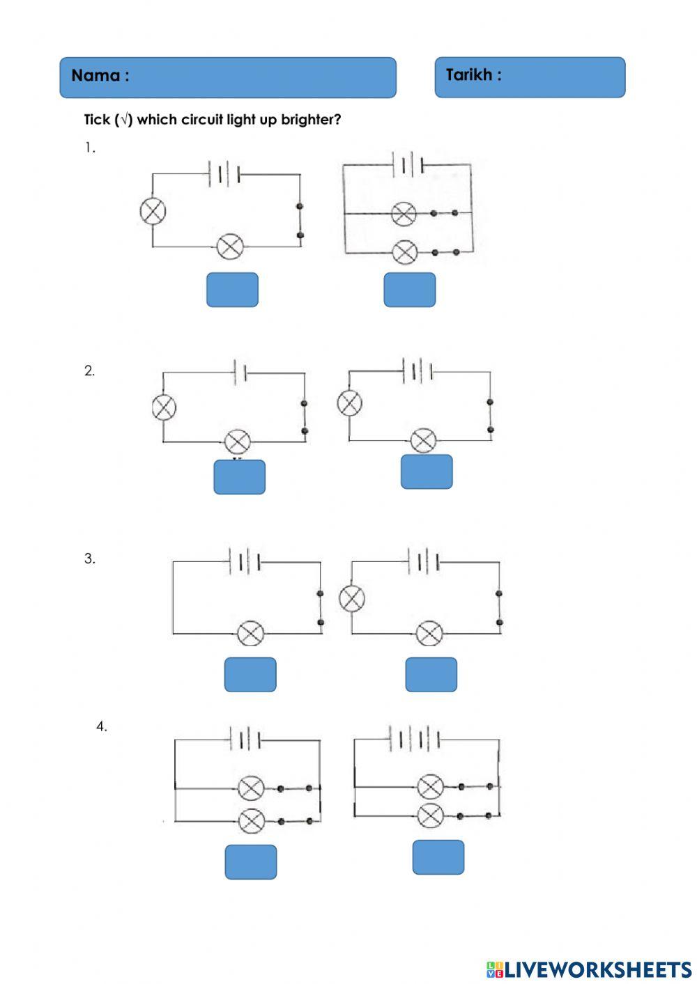 Electric-brightness of bulb Electric-brightness of bulb