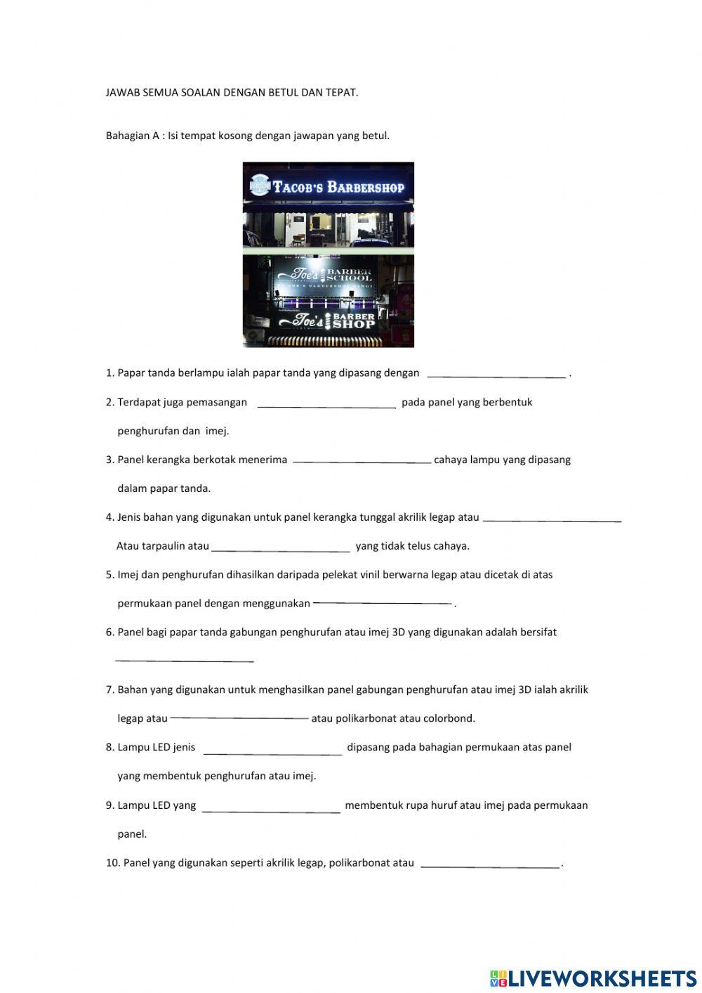 Modul 6 papar tanda berlampu