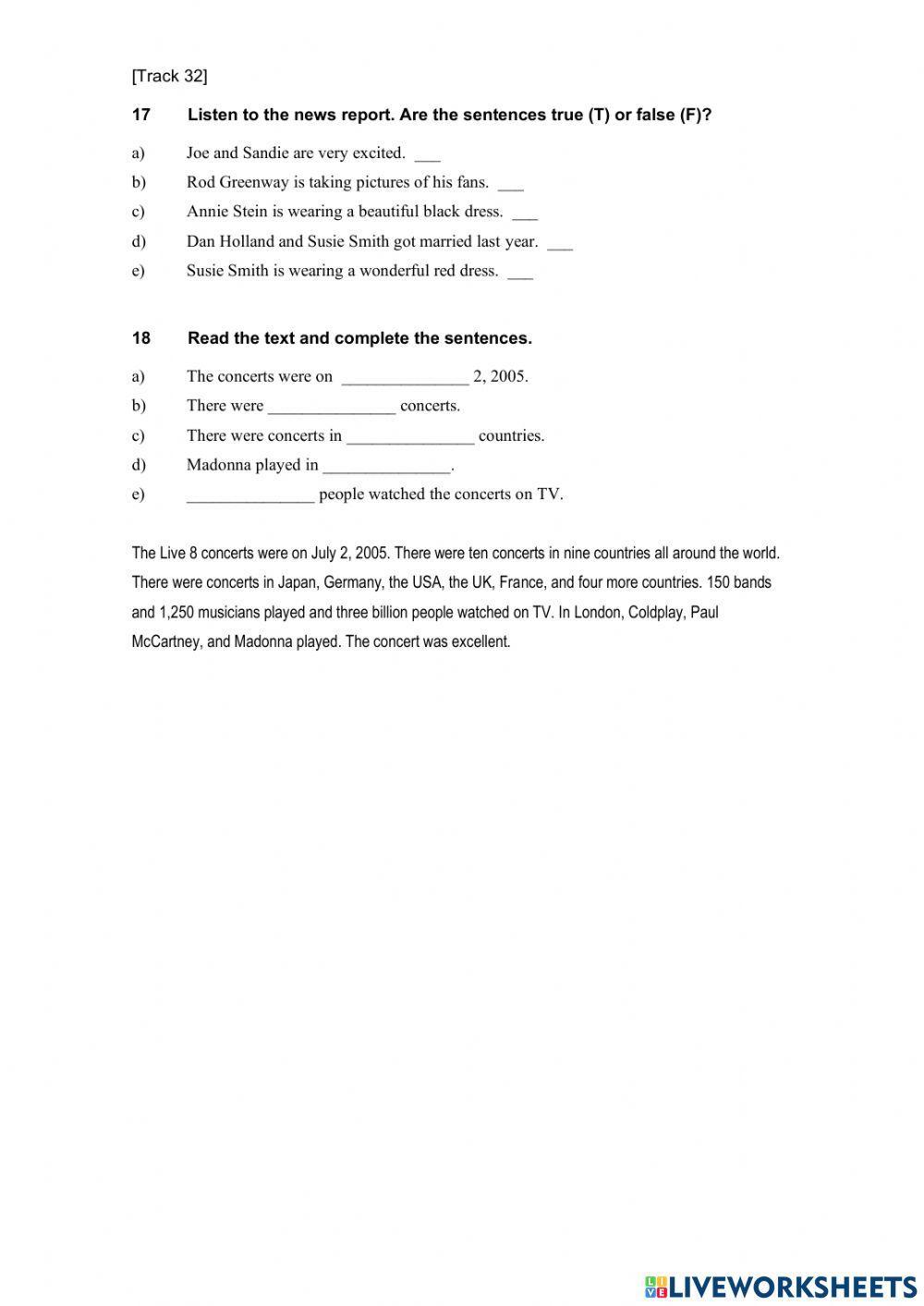 Placement test Beginner