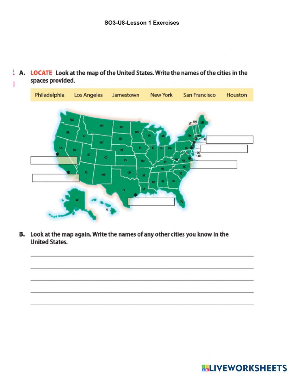So3 u8 lesson 1 worksheet Live Worksheets