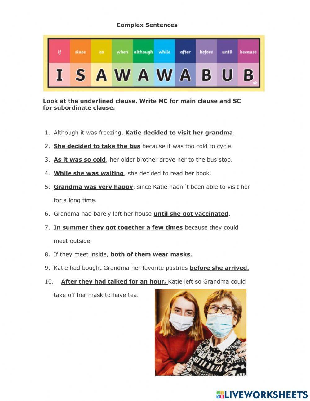 subordinate-clause-worksheet