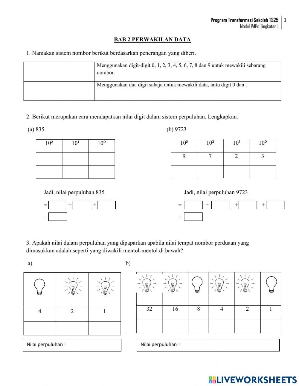 Sistem Nombor Perduaan 1