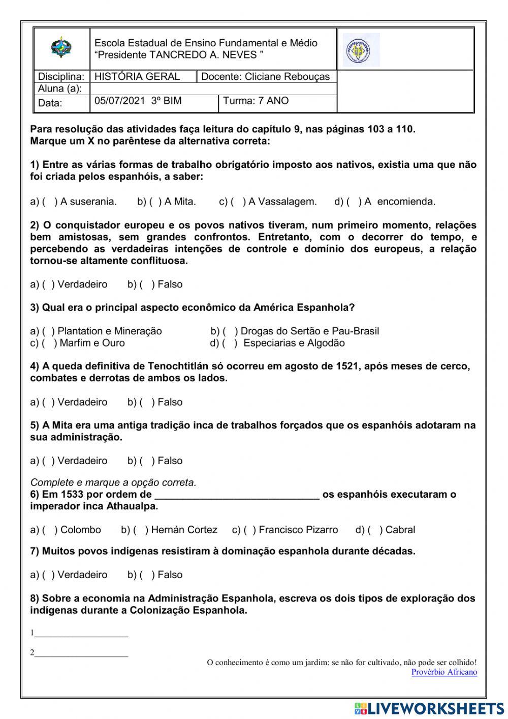 Espanhóis na América